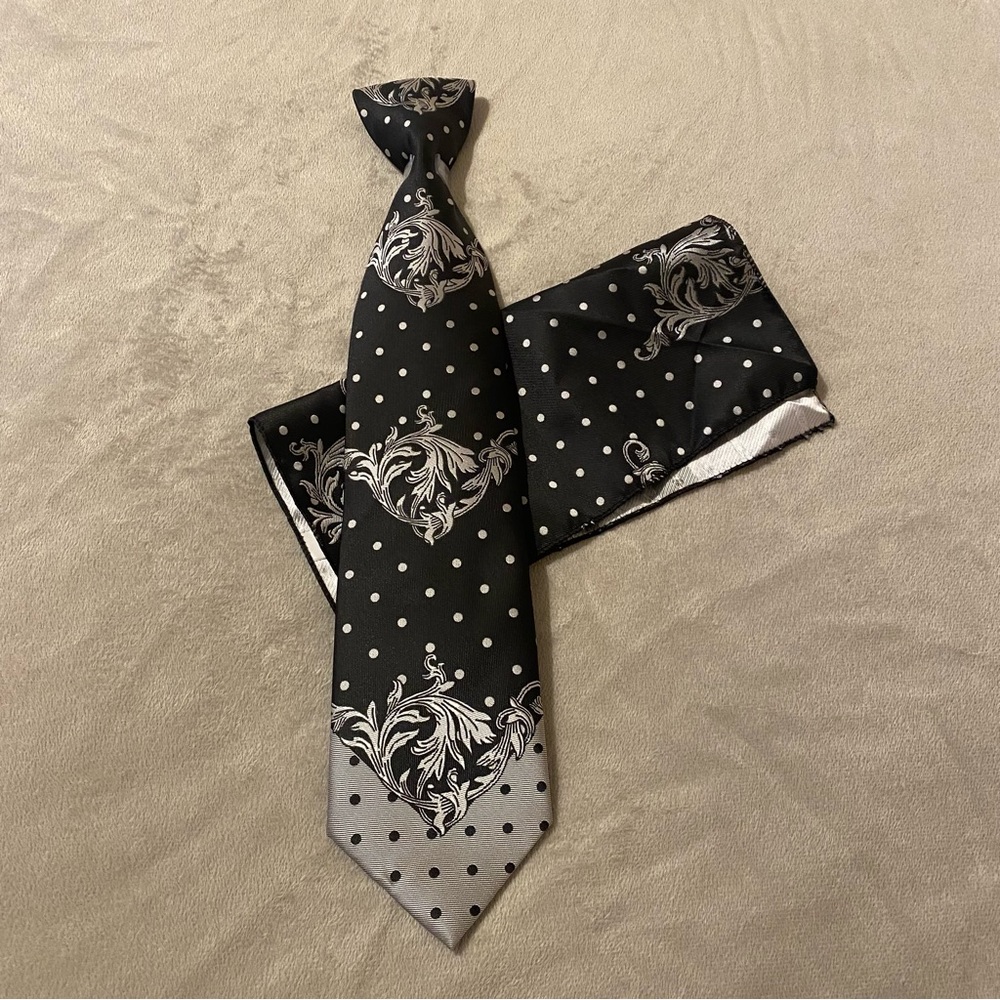 Bruno Conte Tie w/Pocket Square